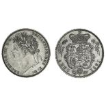 George IV (1820-30), Shilling, 1821, laureate head left, rev. crowned garnished shield (ESC 239...