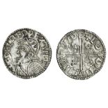 Aethelred II (978-1016), Penny, helmet type, London, Godwine, 1.47g, helmeted and cuirassed bus...