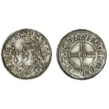 Cnut (1016-35), Penny, short cross type, Thetford, Wineman, 1.18g, diademed and draped bust lef...