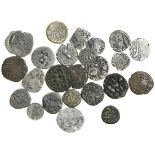 India, Miscellaneous, ancient and medieval coins (24), including issues of the Mauryas (1), Pra...