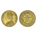 British India, Victoria (1837-1901), gold 10-Rupees, 1870 (S & W 4.16; Pr.29; KM 479), graded P...