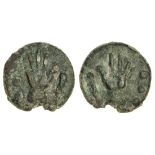 Roman Republic, Rome (c. 235 BC), Æ Quadrans, 51.25g, 41mm, right hand, club to right, rev. le...