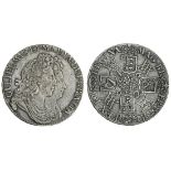 William and Mary (1689-94), Crown, 1692 qvinto, conjoined laureate busts right, rev. crowned sh...