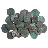 Kushan, Indo-Scythian & Indo-Greek, Copper Coins (30), Kushan (25), various types, mostly large...