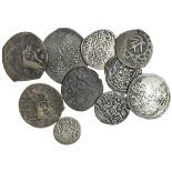 Timurid, Timur (1370-1405), Tanka, AE Fals, Shah Rukh (1405-47), Tankas (2), AE Fals, Bukhara,...