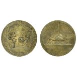 City of London Imperial Volunteers, Tribute medal, 1900, in copper, by G. Frampton, a soldier o...