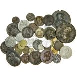 18th-20th Century, World historical medals and tokens (37), in bronze (9), white metal and othe...