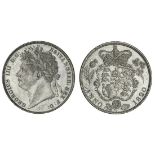 George IV (1820-30), Halfcrown, 1820, laureate head left, rev. crowned garnished shield (ESC 23...