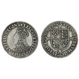 Elizabeth I (1558-1603), Shilling, milled issue, small size (28.3mm.), 5.84g, m.m. star, crowne...