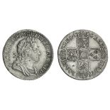 George I (1714-27), Shilling, 1720, laureate, draped and cuirassed bust right, rev. crowned shi...