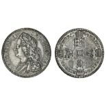 George II (1727-60), Proof Halfcrown, 1746 vicesimo, older laureate, draped and cuirassed bust...