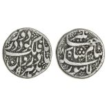 India, Mughal Empire, Jahangir (1605-28), heavy Rupee, 13.84g, ta falak couplet, Lahore, AH(10)...