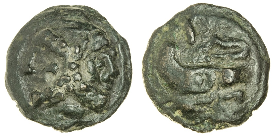 Roman Republic, Rome (c. 217-212 BC), Æ As, 67.04g, 40mm, head of Janus, rev. prow left (Vecchi...