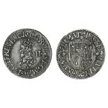 Charles I (1625-49), Halfgroat, Briot's first milled issue, 1.03g, crowned bust left, b below t...