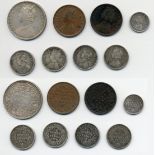 British India, Victoria (1837-1901), Rupee, 1876, Quarter-Rupees (4), 1874, 1876 (3), all Bomb...