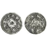 Eadmund (939-46), Penny, horizontal-rosette type, North-Western mint, Wilaf(e), 1.65g, small cr...