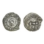 Atrebates and Regni, Verica (c. AD 10-20), silver Unit, 0.99g, verica commi f surrounding shiel...