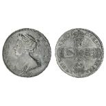 Anne (1702-14), pre-Union, Halfcrown, 1703 tertio, laureate and draped bust left, vigo below, r...