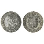 Charles I (1625-49), Shilling, Briot's second milled issue, 6.03g, m.m. anchor, second crowned...