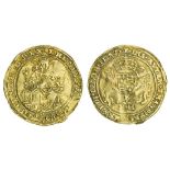 Edward VI, posthumous coinage in the name of Henry VIII (1547-51), Half-Sovereign, Southwark, 6...