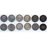 India, East India Company, Victoria (1837-1901), Rupees (6), 1840, Calcutta, B / II, B / III, C...