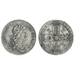 Charles II (1660-1685), Crown, 1664 xvi, second laureate and draped bust right, rev. crowned sh...