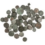 India, miscellaneous AE Coins (45), Rupees (3), billon Coins (6), mostly issues of the Kushans,...