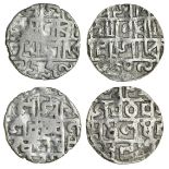 India, States, Cooch Behar, Lakshmi Narayan (1587-1627), Half-Tankas (2), 4.91, 4.68g, Sk 1509...