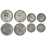 19th Century Halfcrowns, George III, 1819 (2) (ESC 2102 [623]; S.3789); additionally, Shillings...