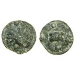 Italy, Apulia, Luceria (c. 217-212 BC), Æ Biunx, 17.6g, 24mm, scallop shell, rev. knucklebone,...