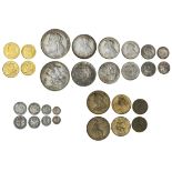 Victoria (1837-1901), A composite coin set for 1899, Sovereign to Farthing, and Maundy coins (1...