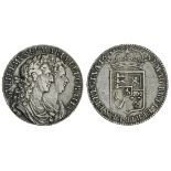 William and Mary (1689-94), Halfcrown, 1689 primo, conjoined laureate and draped busts right, r...