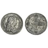 Charles II (1660-1685), Shilling, 1677, second draped and laureate bust right, rev. crowned shi...