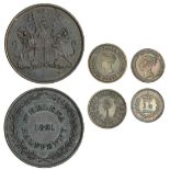 Great Britain, Colonial, 1½-Pence, 1843 (KM 728), extremely fine; East India Company, St. Helen...