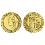 James I (1603-25), Laurel, third coinage, 8.58g, m.m. trefoil, fourth laureate, draped and cuir...