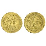 Basil II Bulgaroktonos, with Constantine VIII (976-1025), AV Histamenon, 4.38g, bust of Christ...