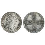 William III (1694-1702), Shilling, 1697, third laureate and draped bust right, rev. crowned shi...