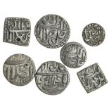 India, Mughal Empire, Akbar (1556-1605), Half-Rupees (5), Ahmadabad, Ilahi year off flan, Kabul...