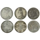 Victoria (1837-1901), Florins (3), mdccclxxxi {1881}, type B8, 'Gothic' bust (S.3900); also, 18...