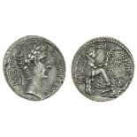 Antioch, Seleucis and Pieria, Augustus (27 BC-AD 14), AR Tetradrachm, 14.89g, year 27 {c. 5-4BC...