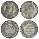 George III (1760-1820), Eighteenpence Bank Tokens (2), 1811, laureate, draped and cuirassed bus...