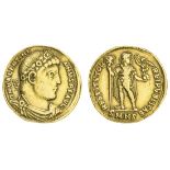 Valentinian I (364-375), AV Solidus, 3.83g, Nicomedia, AD 364-367, officina letter s, diademed,...