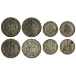 India, East India Company, Madras Presidency (1794-97), AE Dub (1/48-Rupee), 1794 (2), Half-Dub...