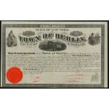 USA: Lebanon Springs Rail Road, a group of 7% bonds issued in aid of the railroad comprising; T...