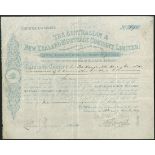 New Zealand - Australia: Australian and New Zealand Mortgage Co. Ltd., £10 shares, [1889], #871...