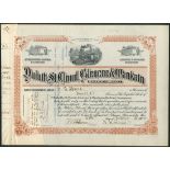 USA: Duluth, St.Cloud, Glencoe & Mankato Railway Company, Minnesota, $100 shares, 190[5], #38,...