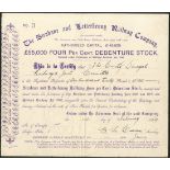 Ireland: Strabane and Letterkenny Railway Company, 4% debenture stock, issued to County Donegal...