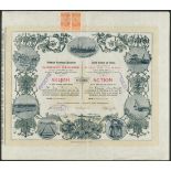 Bulgaria: Port de Varna, 1000 franc share, Sofia 1899, #0560, attractive piece with vignettes d...