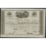 USA: Baltimore & Ohio Rail Road Co., share certificate, 18[35], #690, Treasurer at right, early...