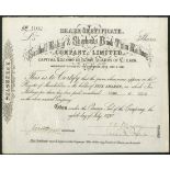 Great Britain: Southall, Ealing & Shepherds Bush Tram Railway Co. Ltd., 5 shares of £1, 1870, #...